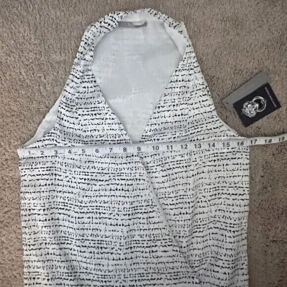NWT Tart Carina Sleeveless Ink Stripe Pattern V-Neck Blouse Size S - Picture 8 of 9